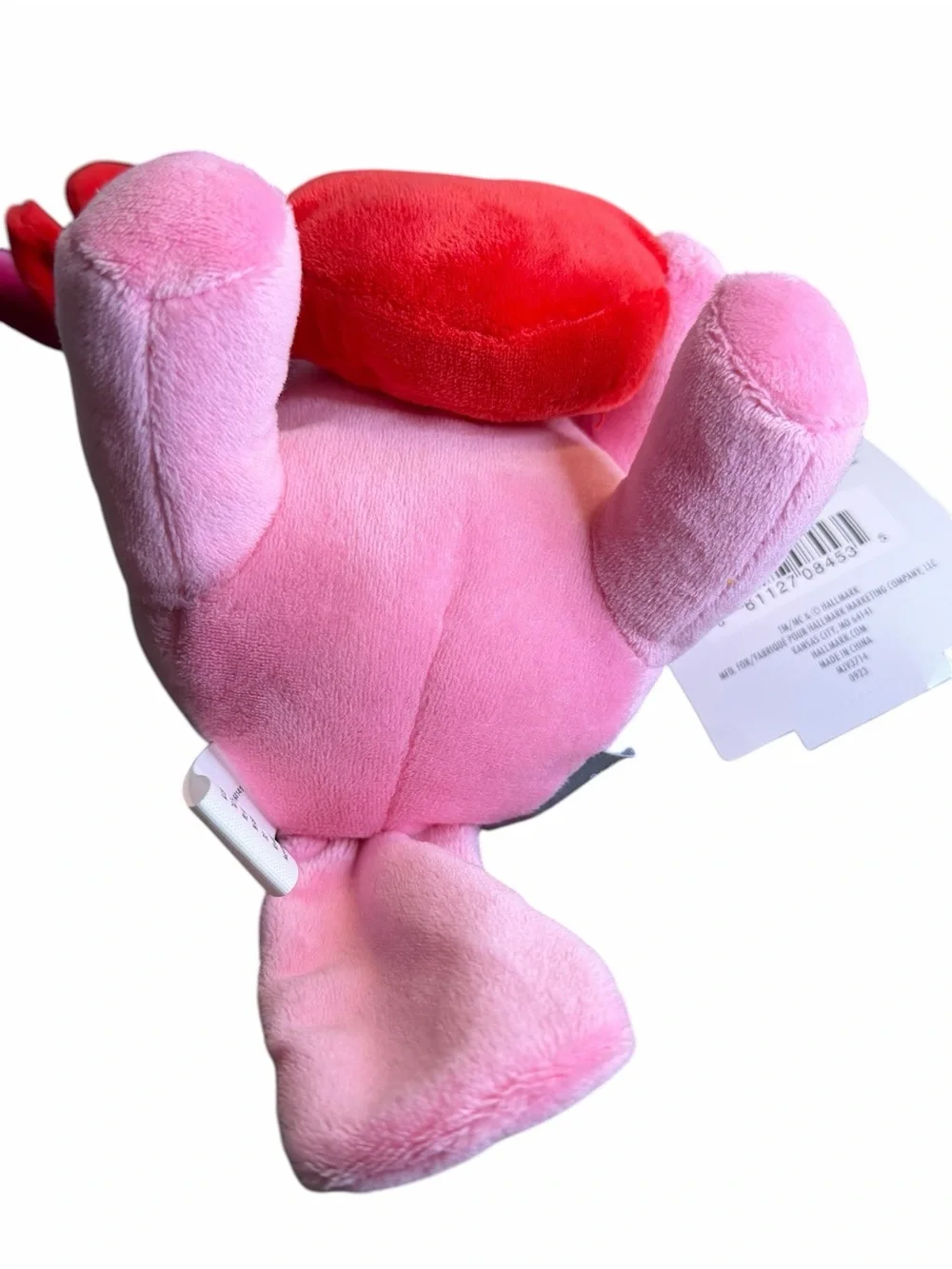 Hallmark Pink Axolotl Plush Holding Heart Valentine’s Stuffed Animal NWT 8”